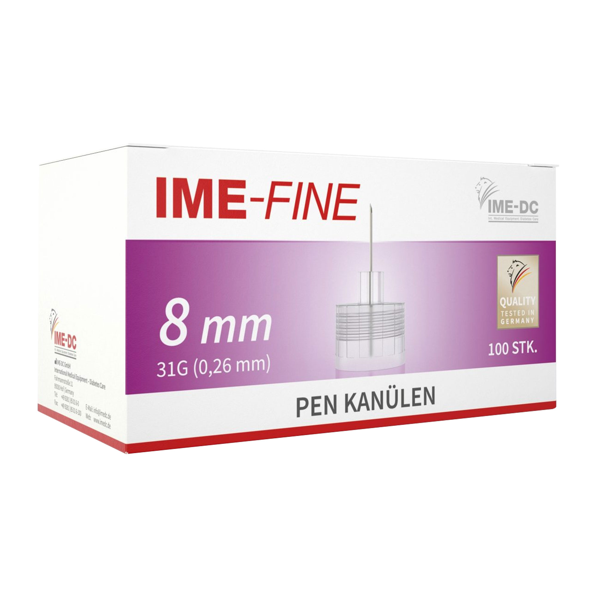 Universal Pen Kanülen zur Insulininjektion.