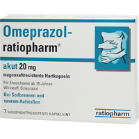 OMEPRAZOL ratiopharm akut 20 mg msr.Hartkaps.