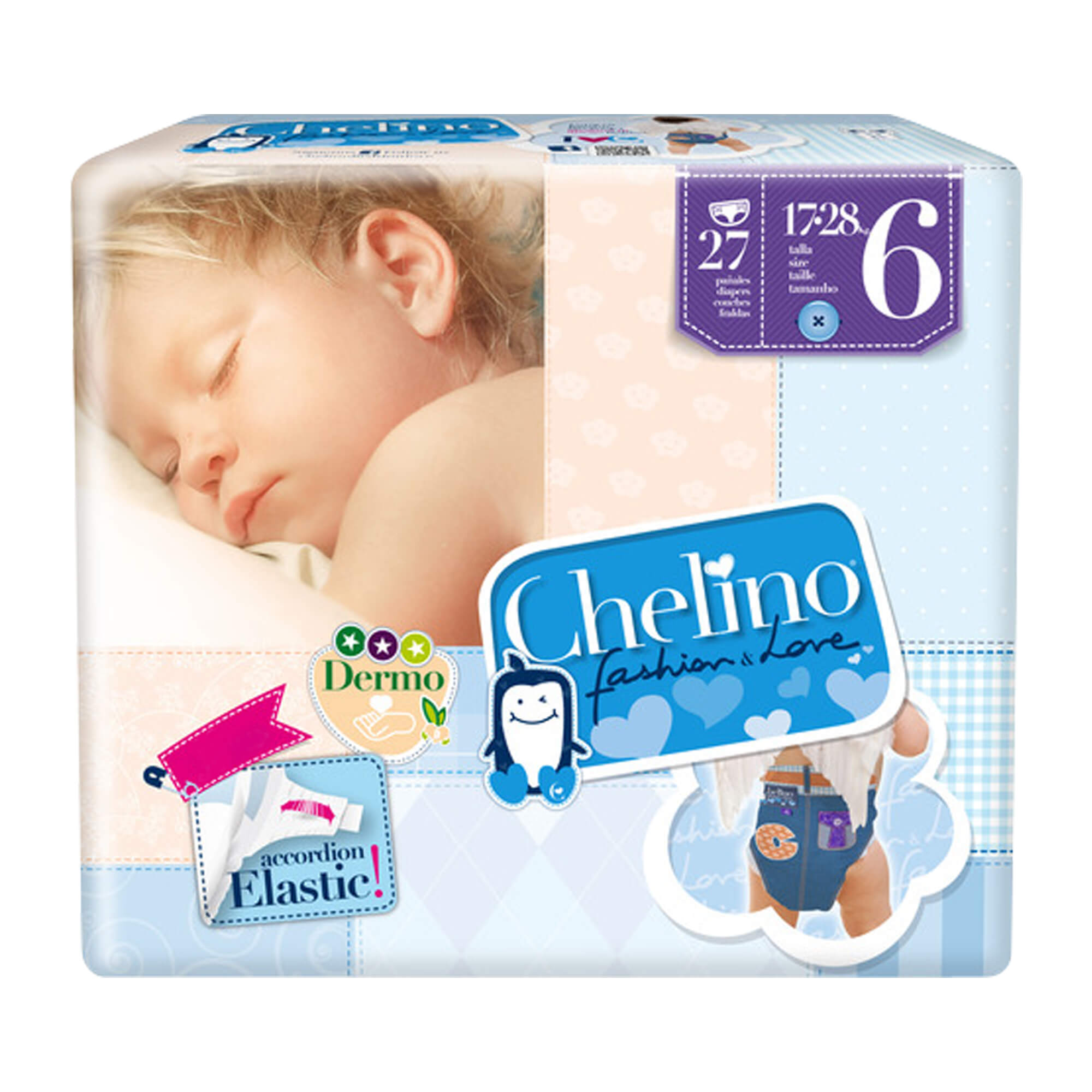 Die Chelino 6 Junior 17-28kg Babywindeln überzeugen durch ihre Qualität und ihr Design.