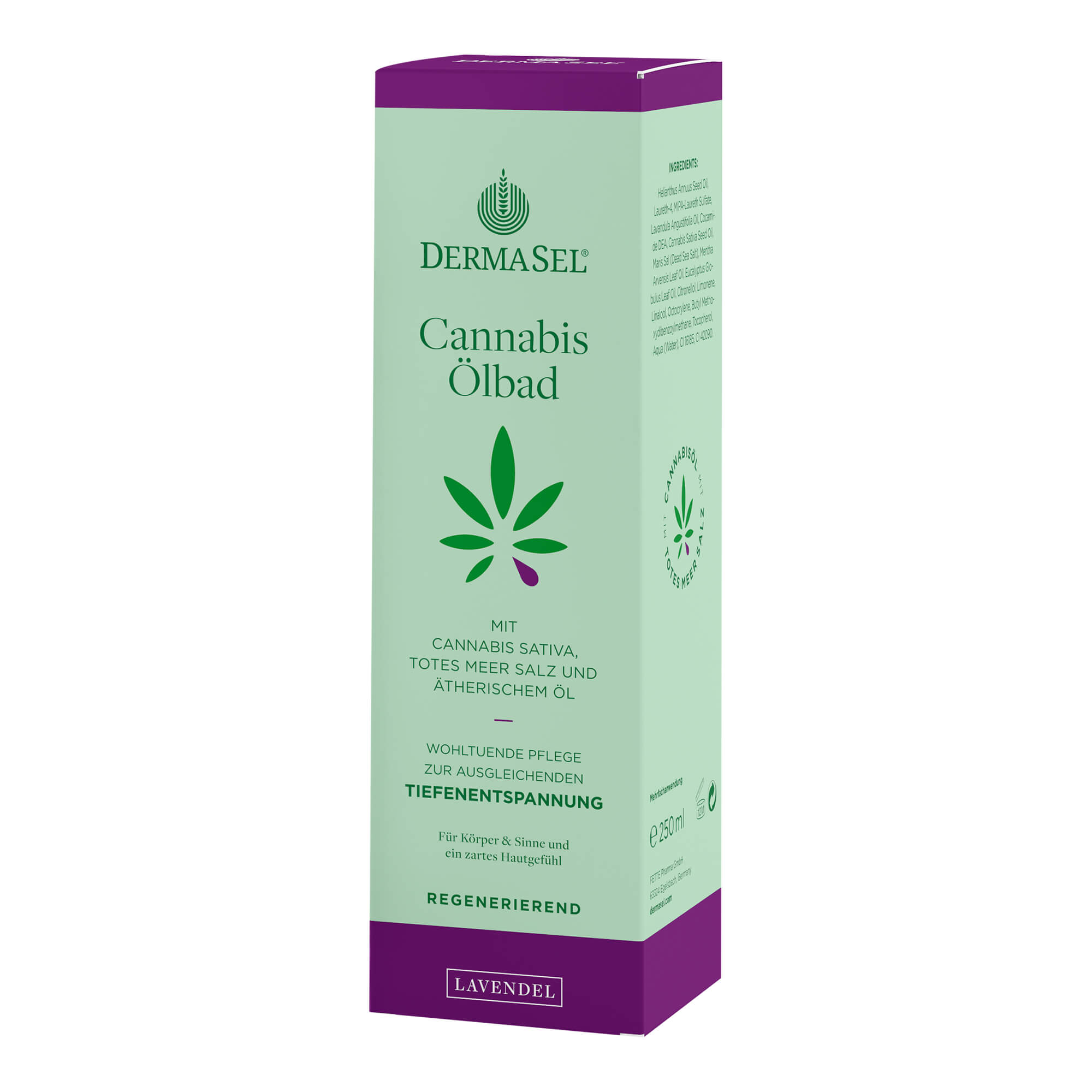 DermaSel Cannabis Ölbad Lavendel