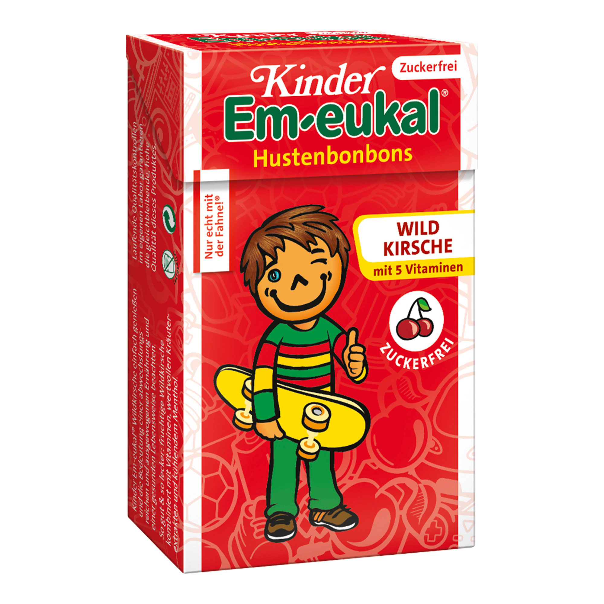 Kinder Em-eukal Pocketbox Wildkirsche. Zuckerfrei.