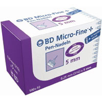 BD Micro Fine +5 Opti 110 Nadeln 0,25x5 mm.