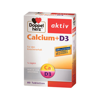 Mit dem Calcium-Einbauhelfer Vitamin D3 und Vitamin K.