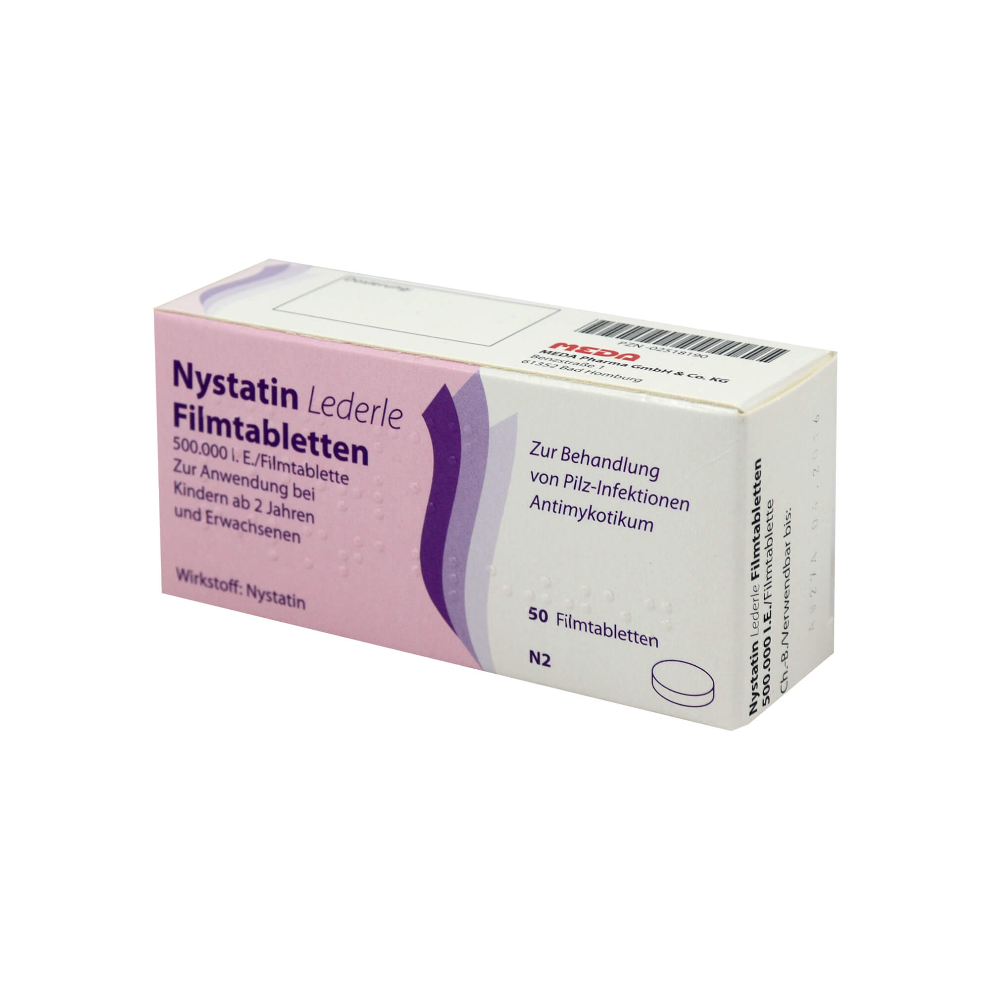 Bei Infektionen im Verdauungstrakt, die durch nachgewiesene Nystatin-empfindliche Hefepilze hervorgerufen worden sind.