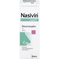 NASIVIN sanft 0,01% für Babys Nasendosiertropfer.