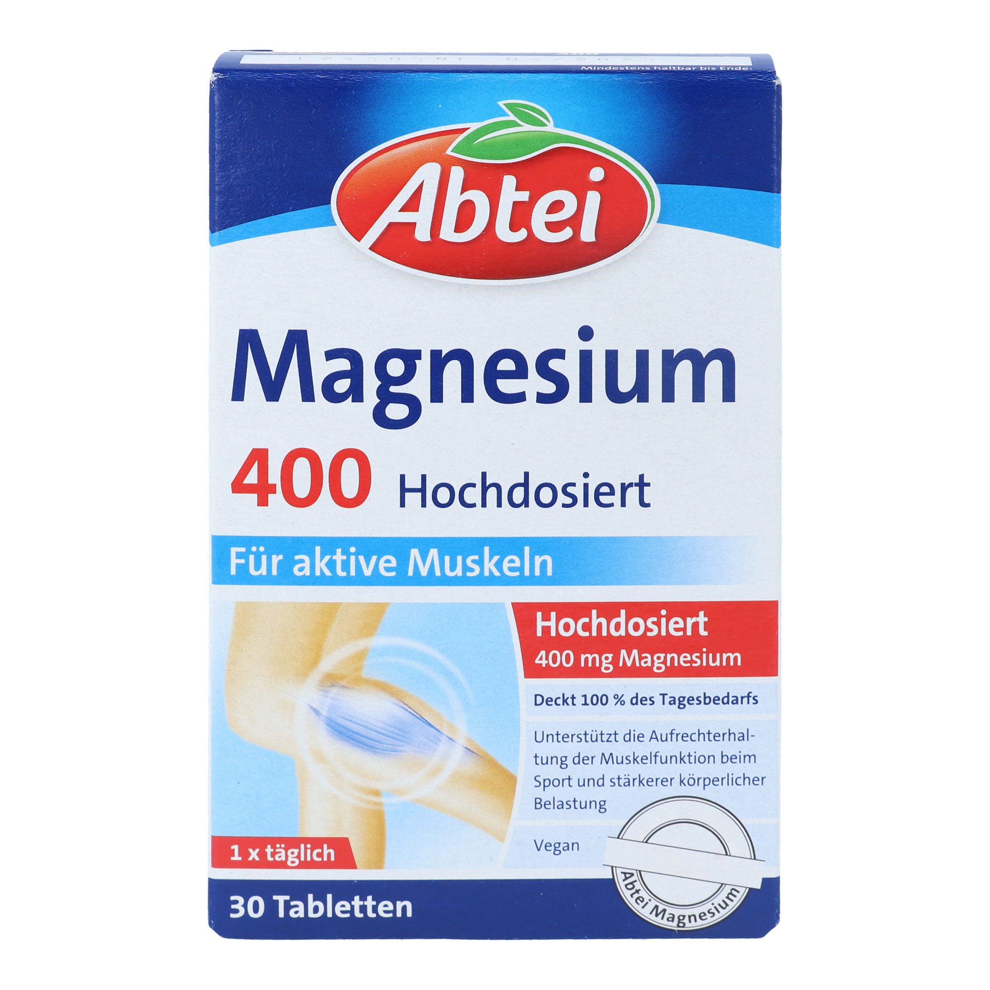 Nahrungsergänzungsmittel mit hochdosiertem Magnesium. Vegane Tabletten.