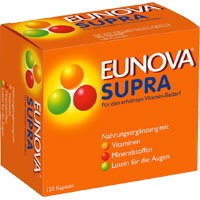 Nahrungsergänzung von EUNOVA für den erhöhten Vitaminbedarf. Mit Lutein. Ohne Vitamin K.