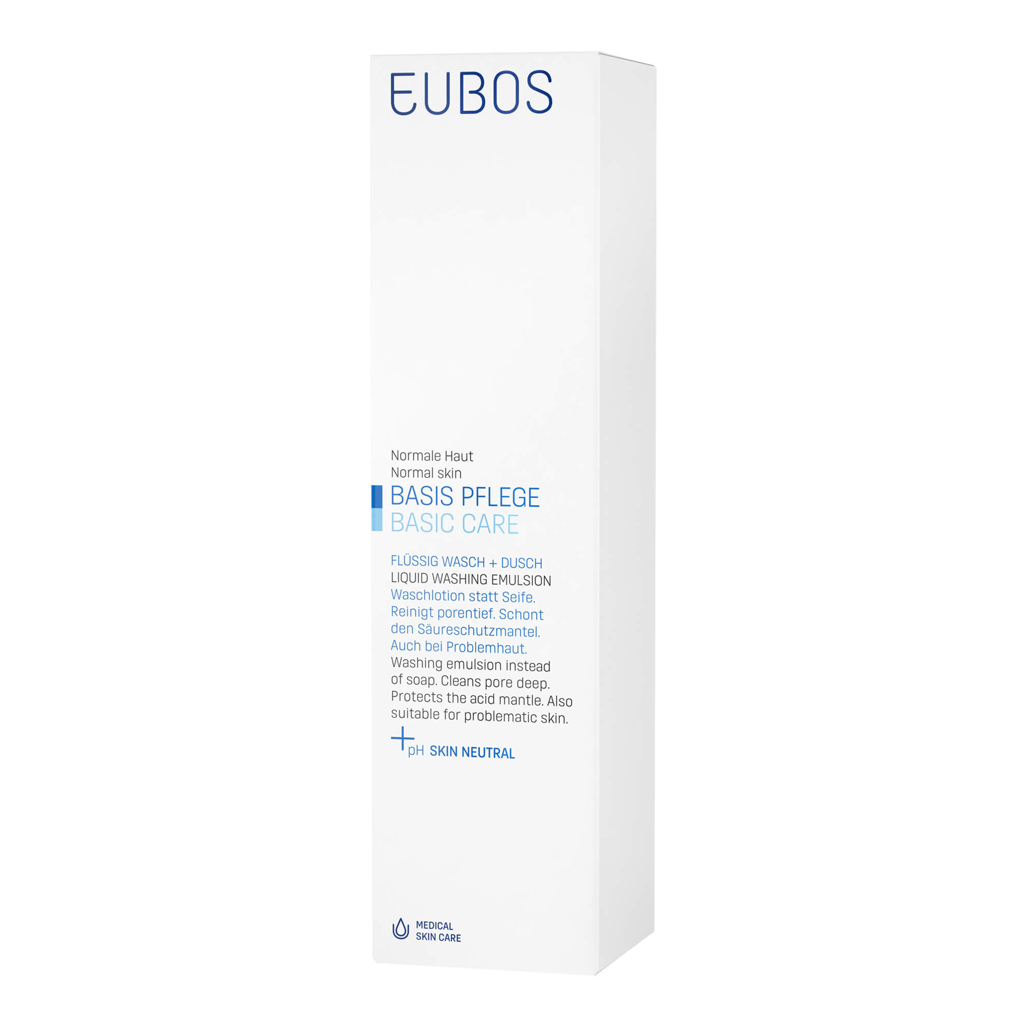 Eubos BASIS PFLEGE Flüssig Wasch + Dusch blau m. Dosiersp.