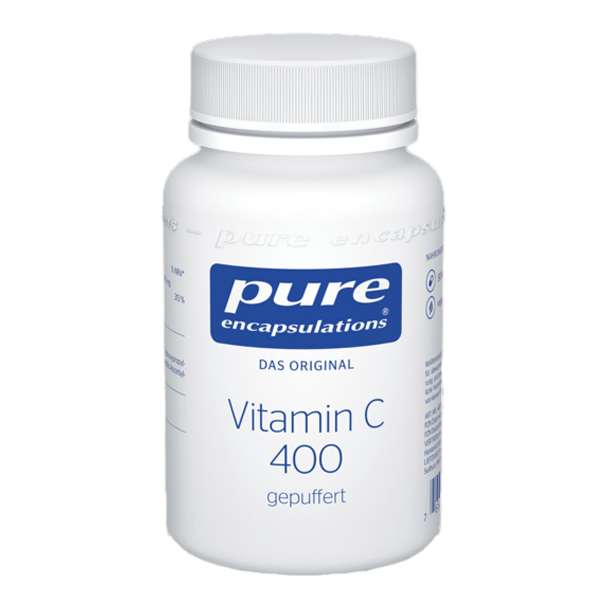 Nahrungsergänzungsmittel mit 400 mg gepuffertem Vitamin C.