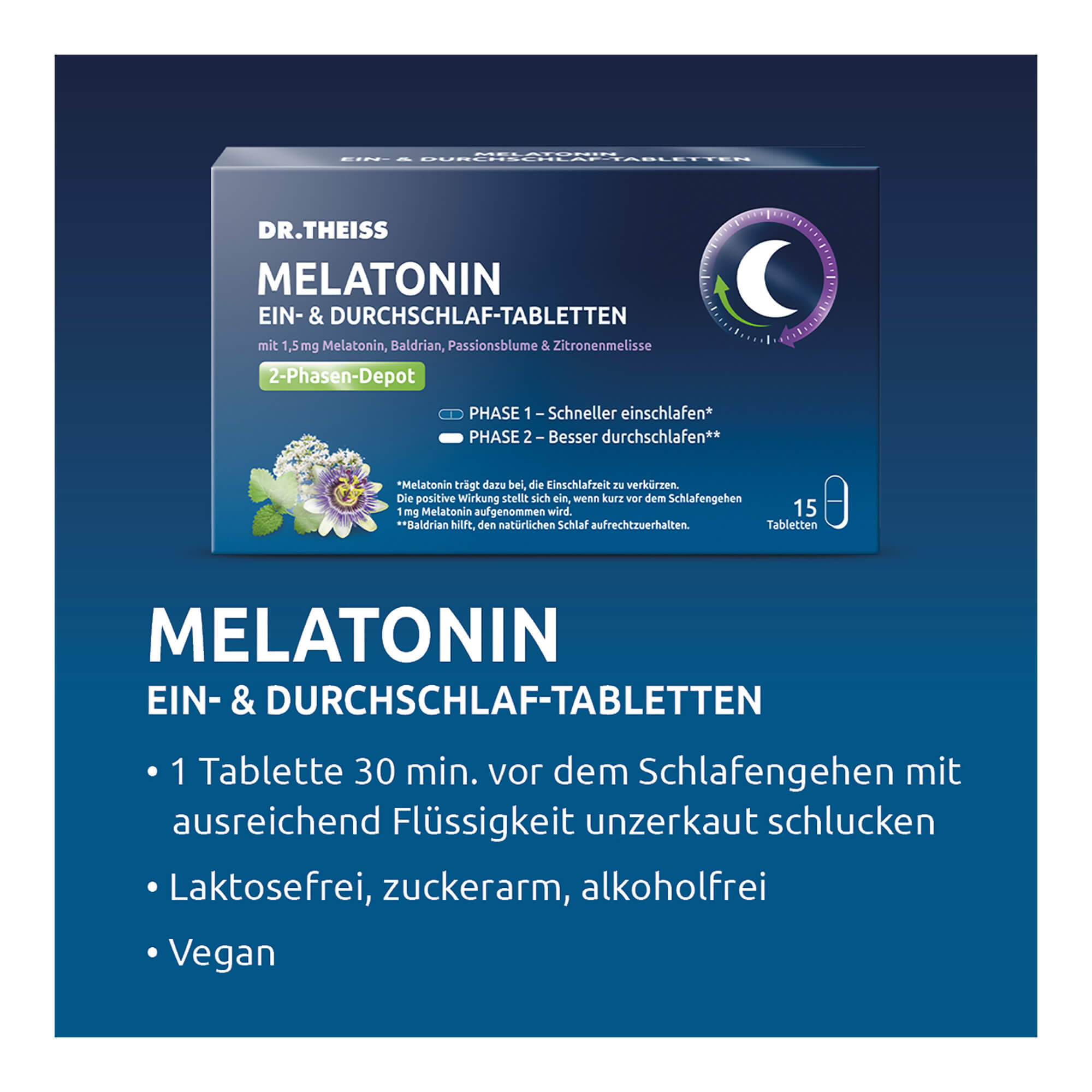 Dr. Theiss Melatonin Ein- & Durchschlaf-Tabletten Anwendung