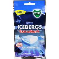 Icebergs Kaugummi. Extra Stark.