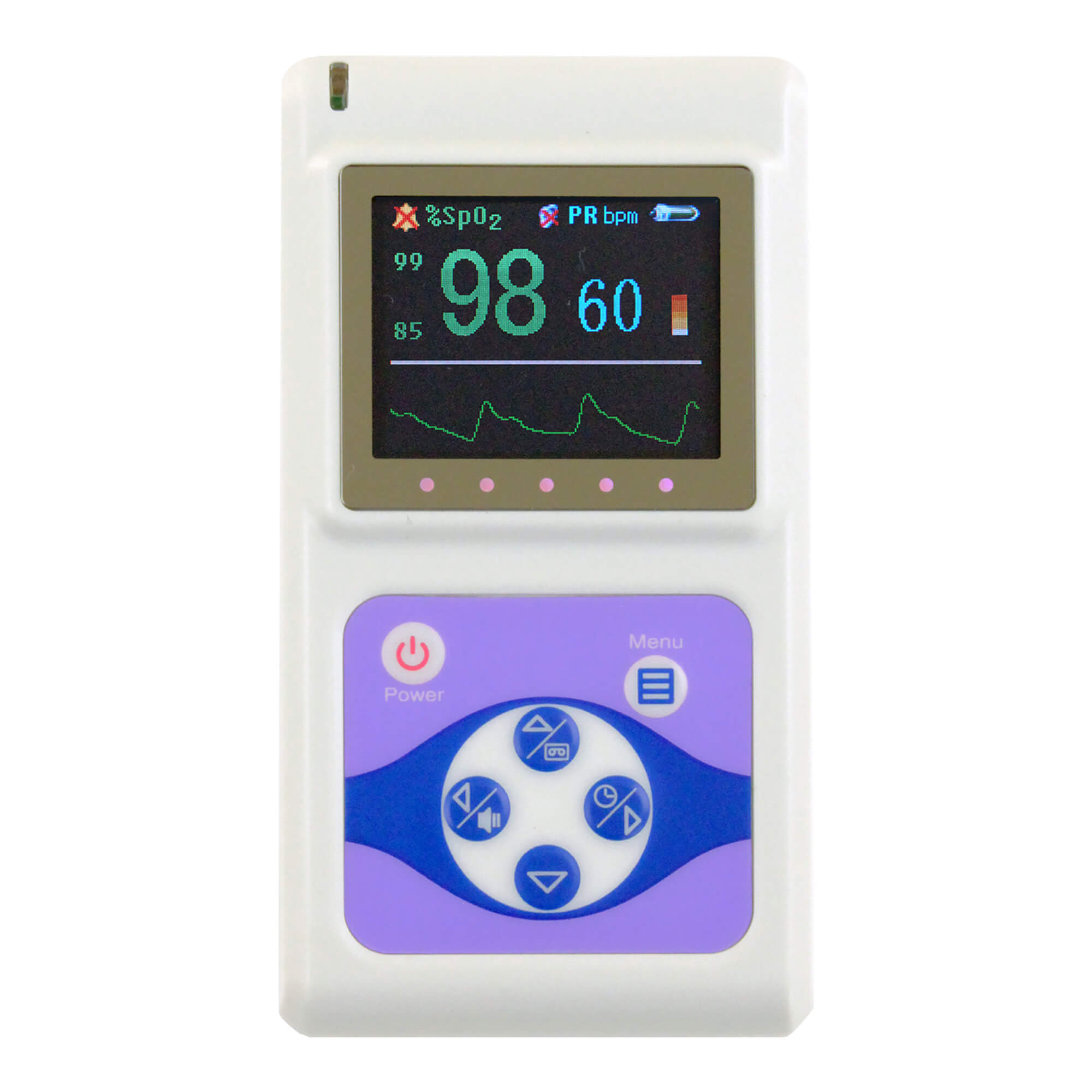 Baby Fingerpulsoximeter mit externem Sensor.