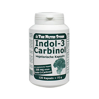 Nahrungsergänzungsmittel mit 250 mg reines Indol-3-Carbinol.