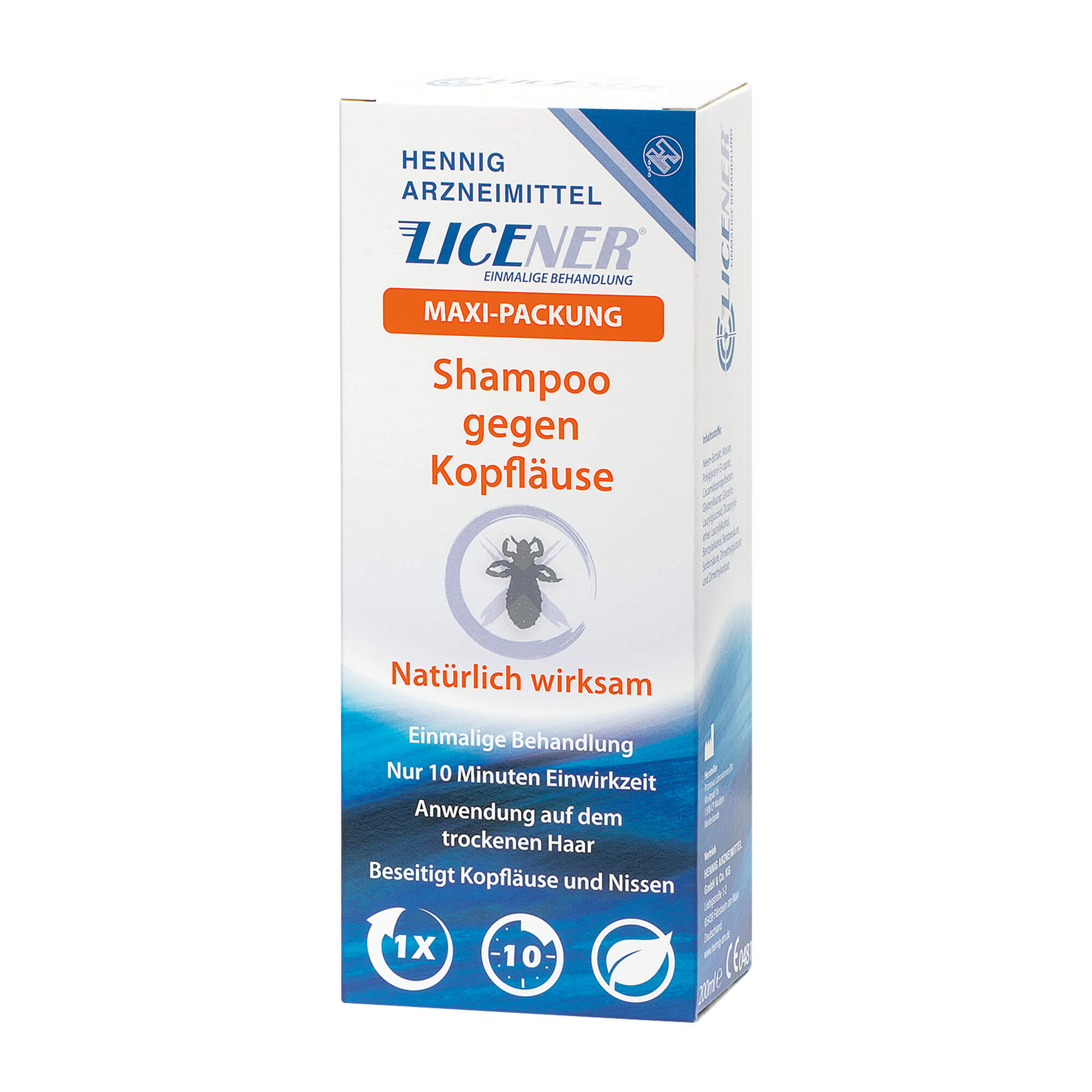 Shampoo gegen Kopfläuse tötet Läuse und Läuseeier (Nissen).