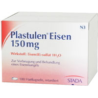 PLASTULEN Eisen 150 mg Retardkapseln.