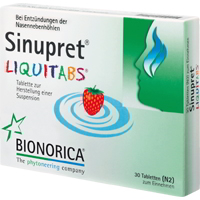 SINUPRET Liquitabs Tabletten zur Herstellung einer Suspension.