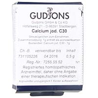 CALCIUM JODATUM C 30 Einzeldosis Globuli