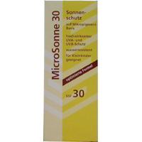 MicroSonne 30  mineralischer Sonnenschutz für Allergiker und Kleinkinder.