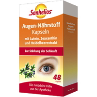 Sanhelios Augen-Nährstoff Kapseln zur Stärkung der Sehkraft.