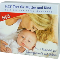 4x3 Teebeutel für Schwangerschaft und Stillzeit.