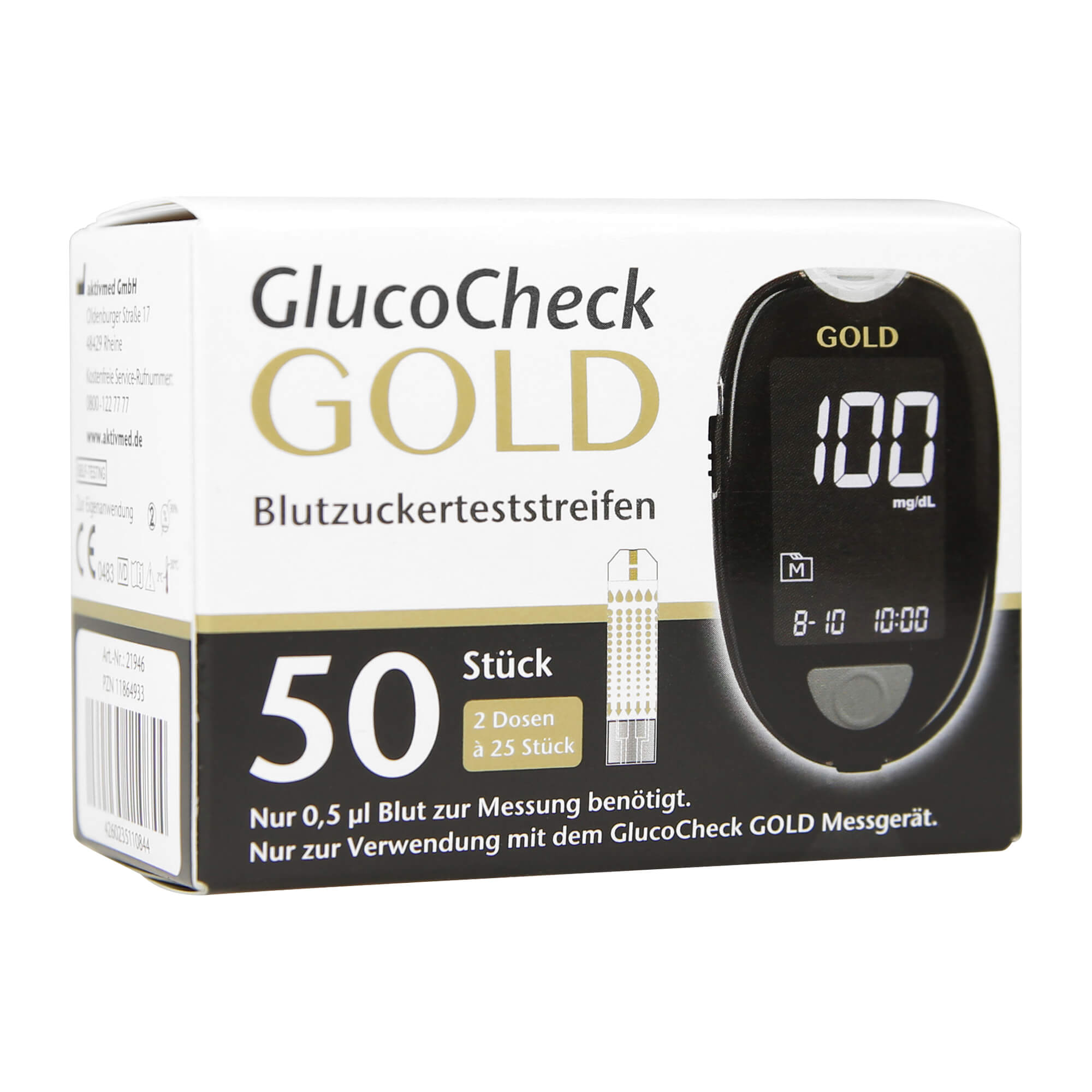 Zur Verwendung mit dem GlucoCheck GOLD.