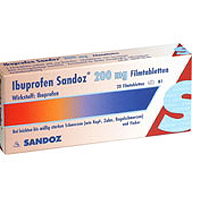 Ibuprofen Sandoz 200 mg Filmtabletten