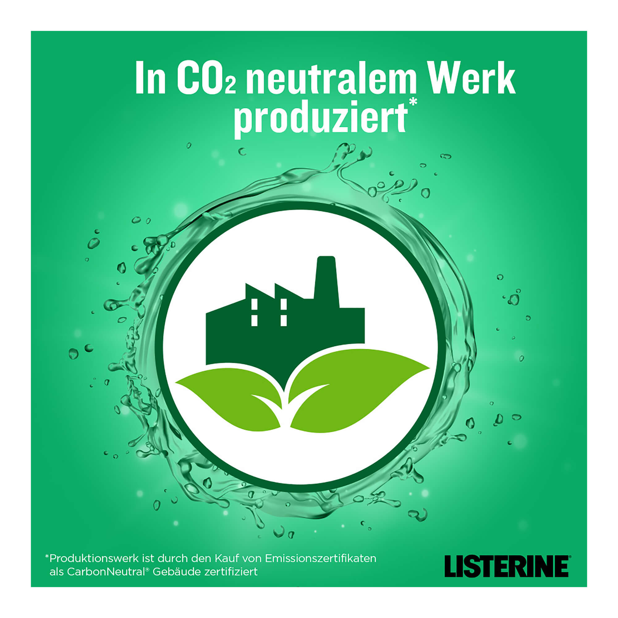 Listerine Fresh Mint CO2-neutral