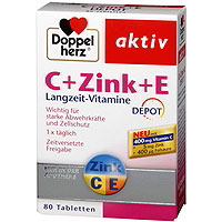Doppelherz C+ Zink + E Depot Tabletten.