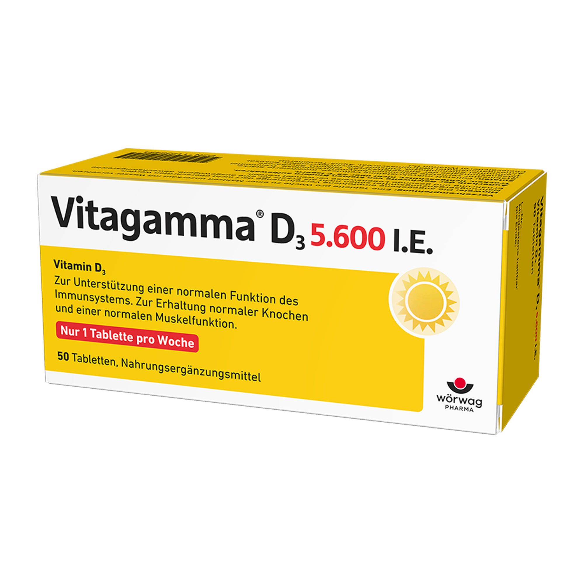 Nahrungsergänzungsmittel mit Vitamin D3 5.600 I.E.