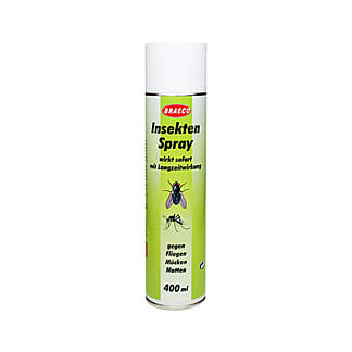 Wirkt sofort mit Langzweitwirkung gegen Fliegen, Mücken und Motten.