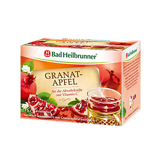 Früchtetee mit Vitamin C - natürlich aromatisiert mit Granatapfel-Geschmack