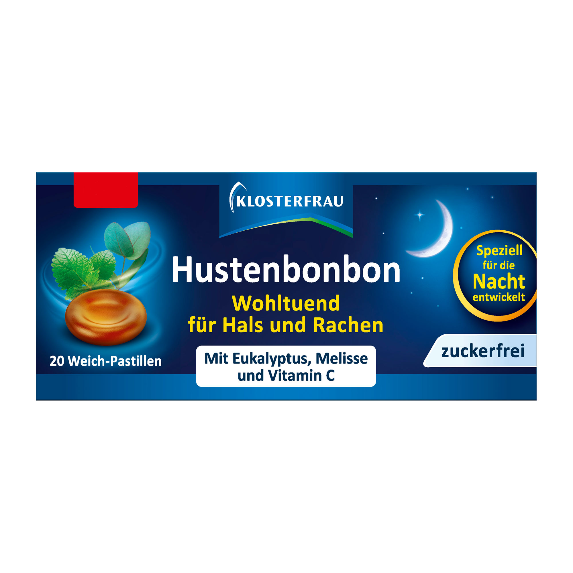 Hustenbonbon mit Vitamin C. Wohltuend für Hals & Rachen.