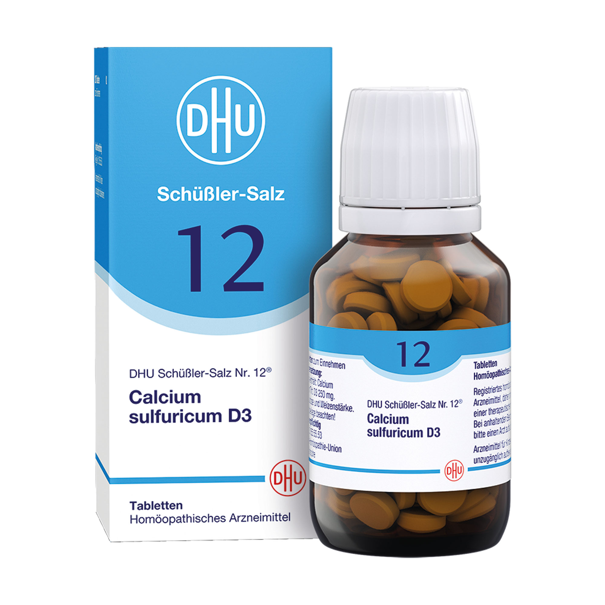 Homöopathisches Arzneimittel mit Calcium sulfuricum Trit. D3.