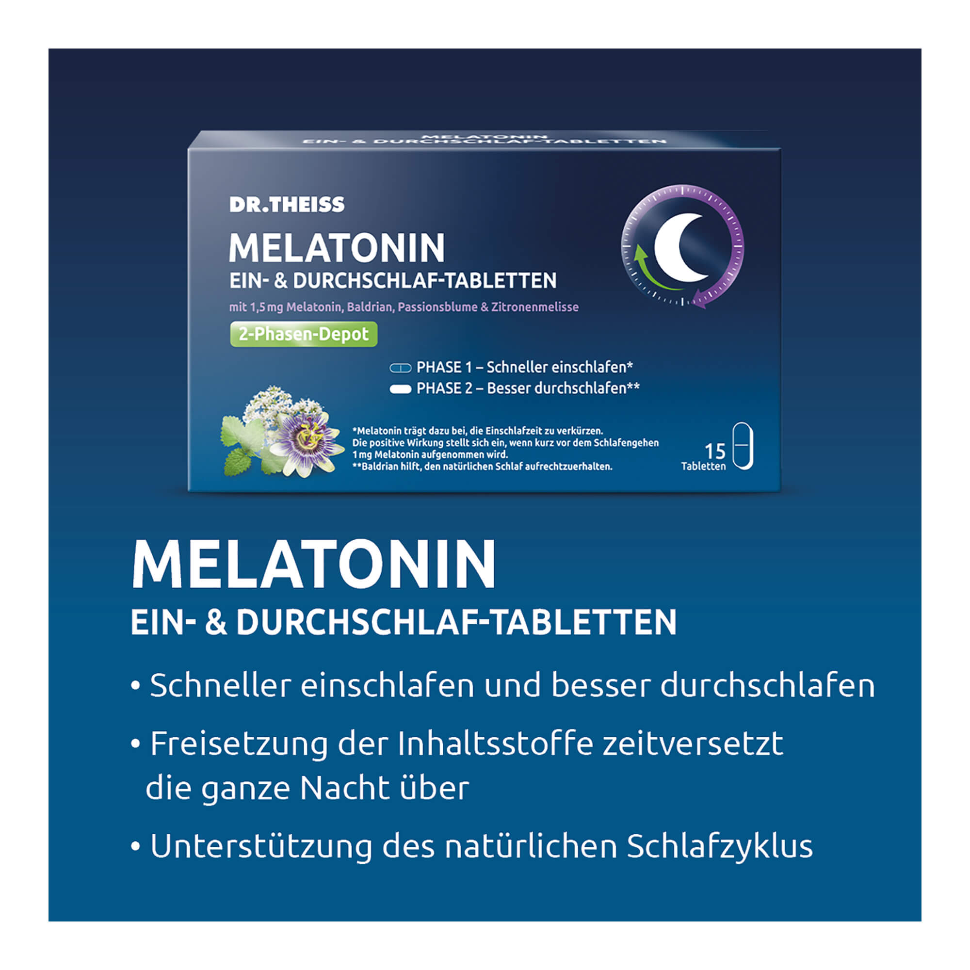 Dr. Theiss Melatonin Ein- & Durchschlaf-Tabletten Merkmale