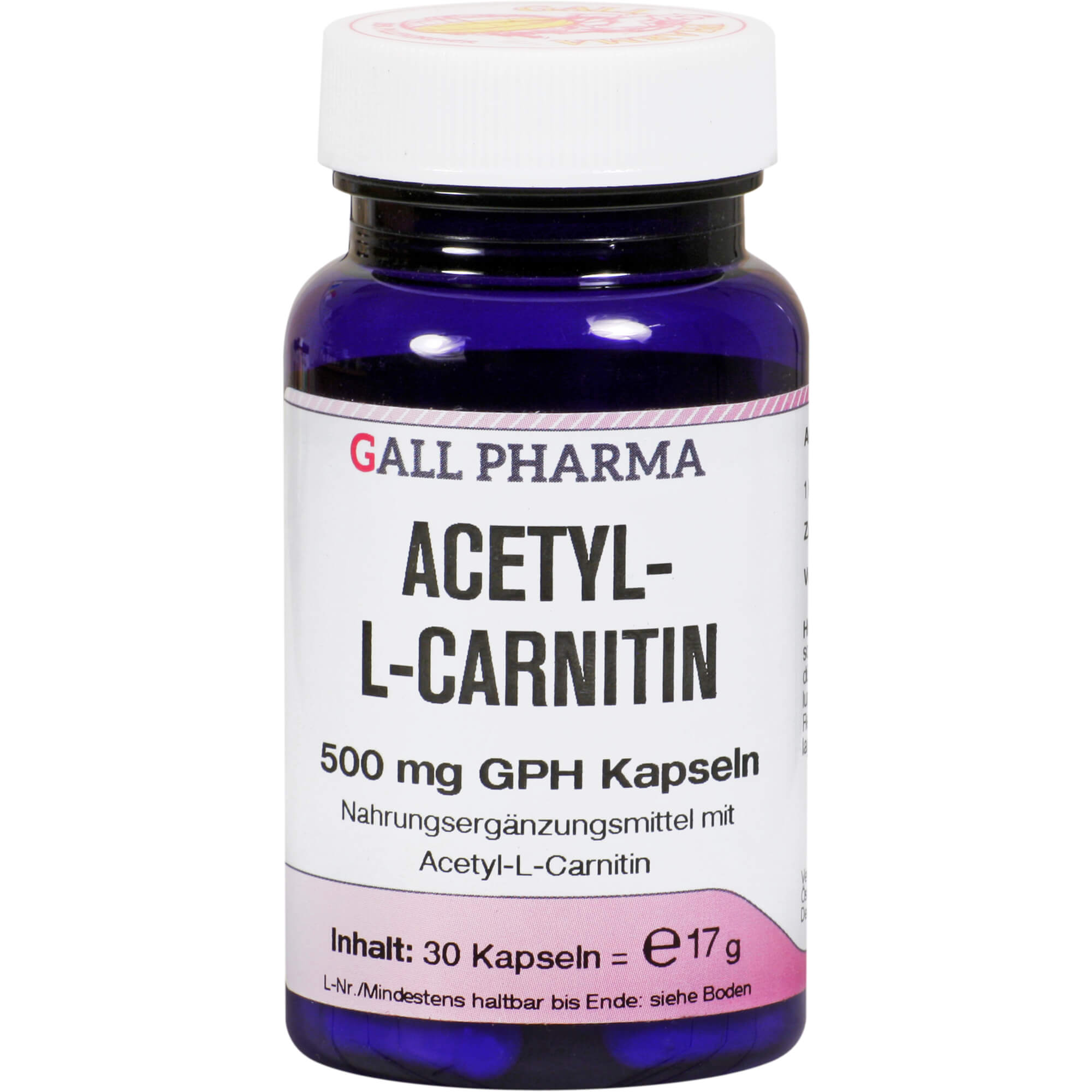Nahrungsergänzungsmittel mit Acetyl-L-Cartinin.