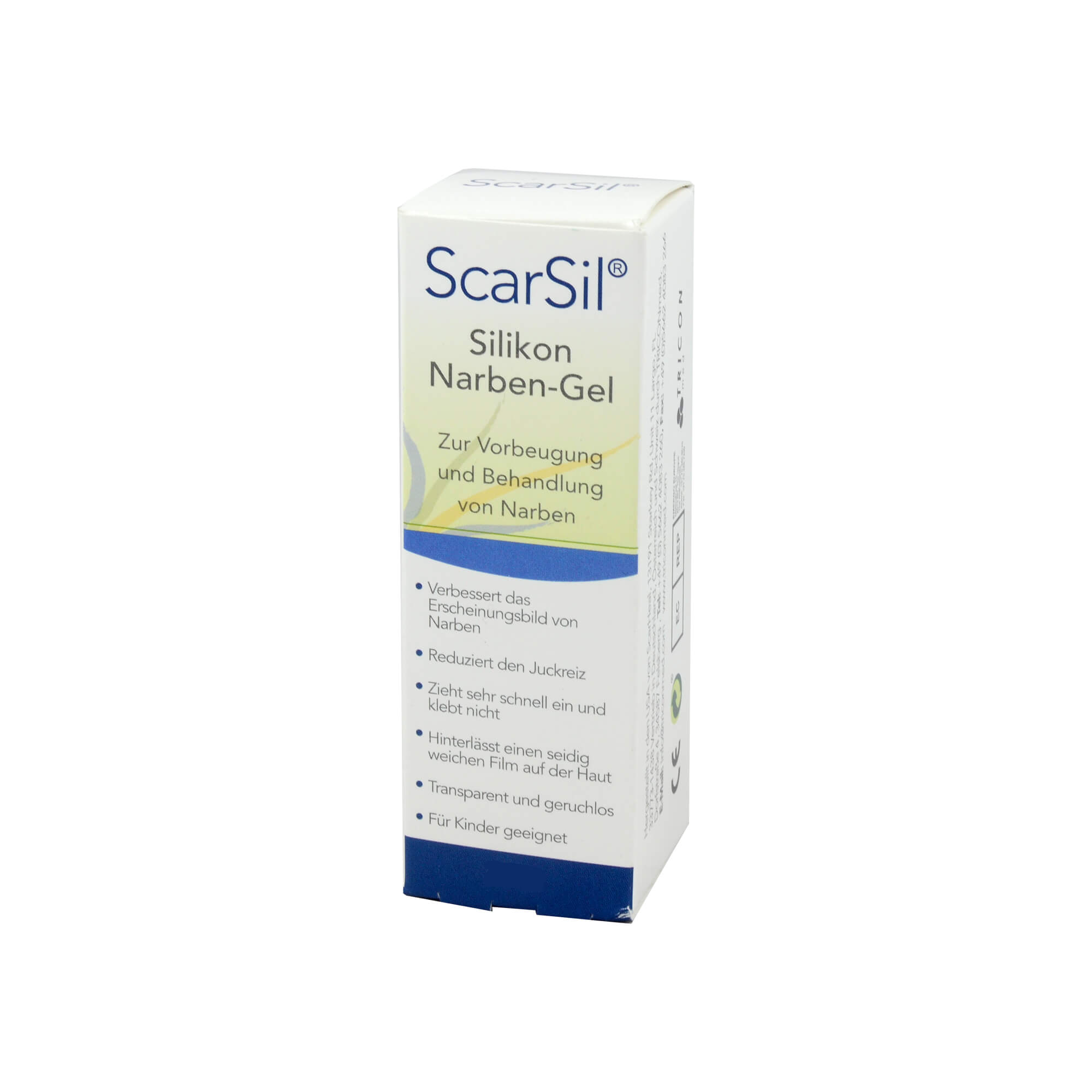 ScarSil ist eine unsichtbare und leicht anzuwendende Alternative zum Silikon Narben-Pflaster.