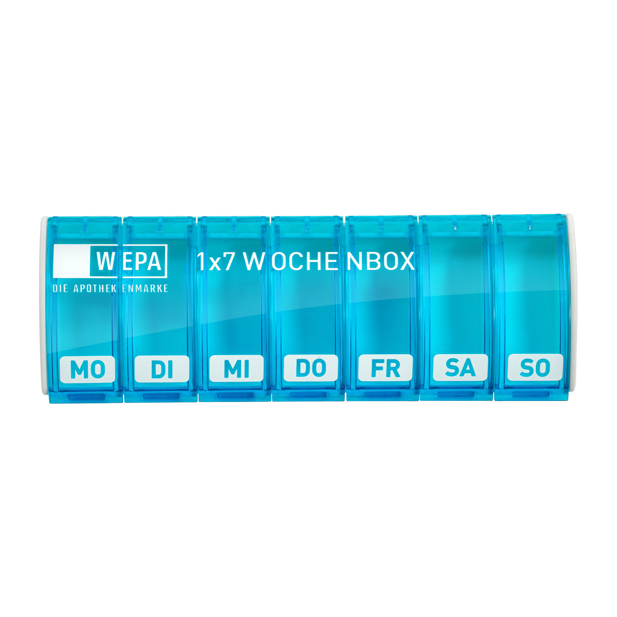 Wepa 1x7 Wochenbox farbig sortiert/UV-Schutz+ blau