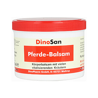 DinoSan Pferde-Balsam, Körperbalsam mit vielen vitalisierenden Kräutern.