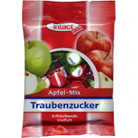 Intact Traubenzucker-Beutel. Apfel-Mix.