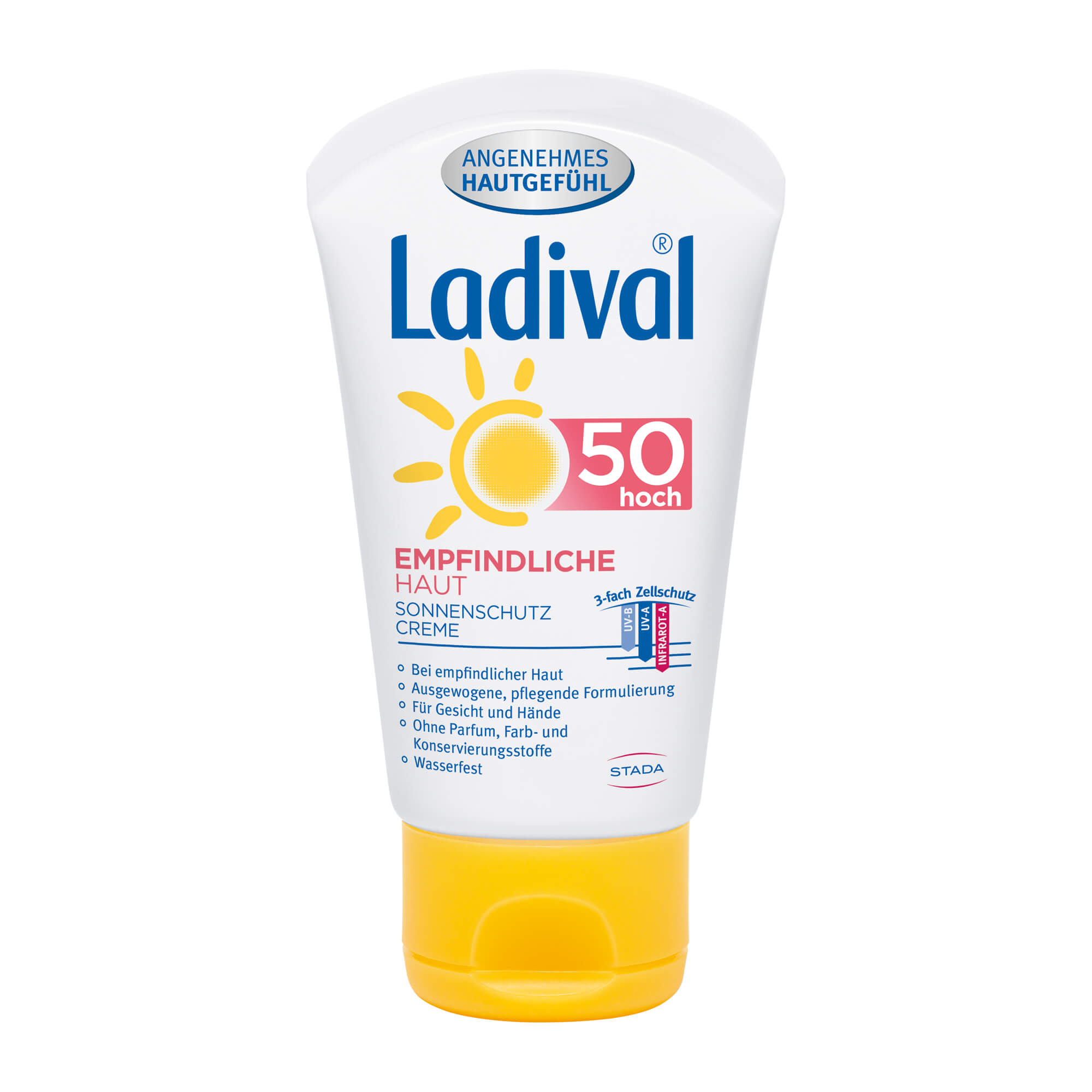 Sonnenschutz Creme für Gesicht und Hände. Mit LSF 50.