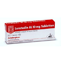 LORATADIN AL 10 mg Tabletten bei allergischer  Rhinitis, chronischer, idiopathischer Urtikaria.