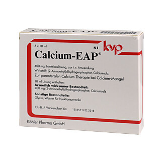 Zur parenteralen Calcium-Therapie bei Calcium-Mangel, wenn eine orale Gabe nicht möglich ist.