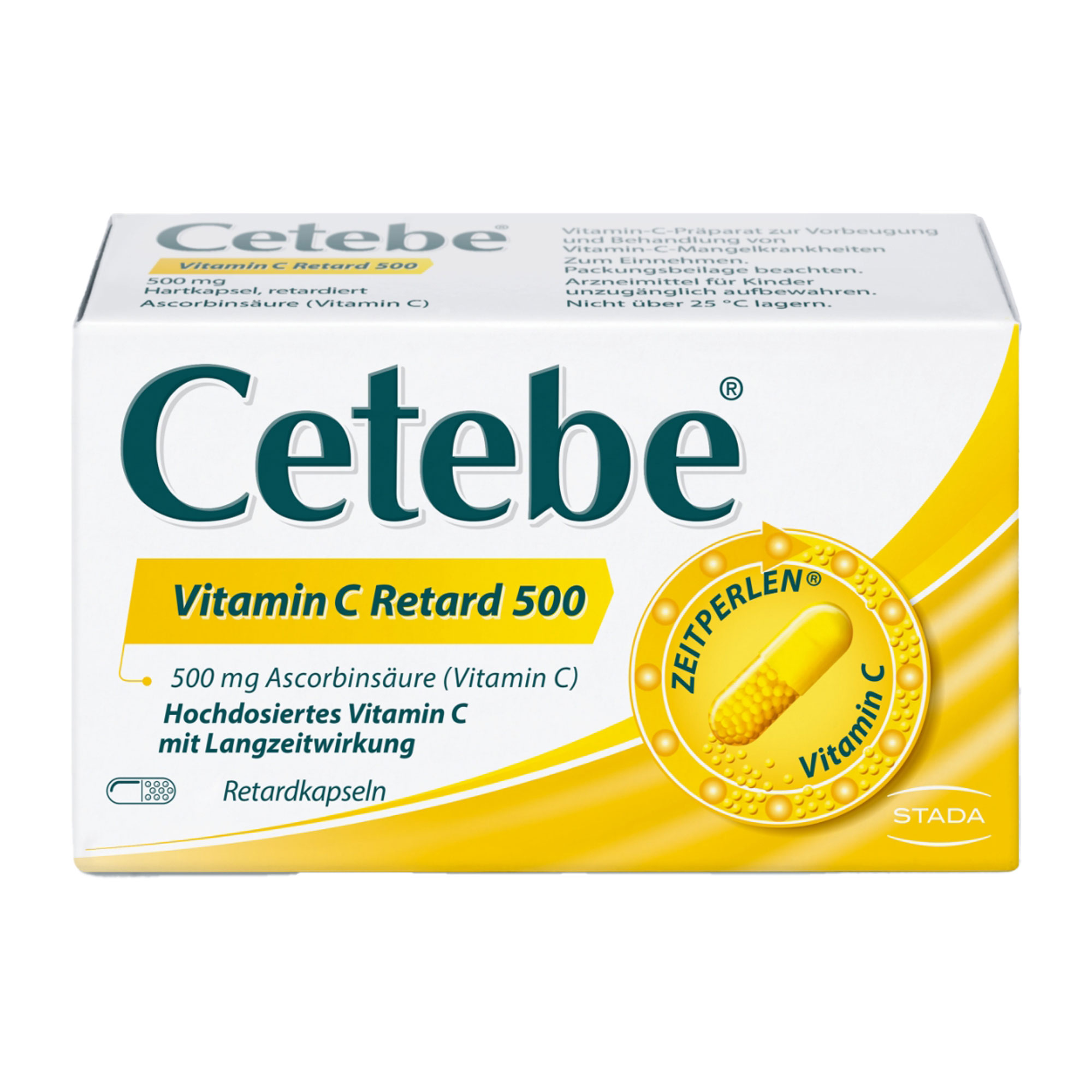 Vitamin-C-Präparat zur Vorbeugung eines Mangels und Behandlung von Mangel-Krankheiten.