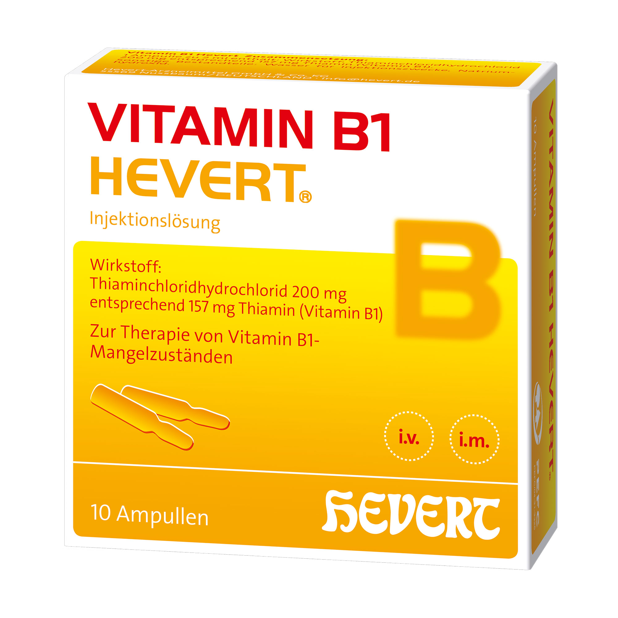 Vitaminpräparat. Zur Behandlung von durch Vitamin B1-Mangel bedingte Erkrankungen.
