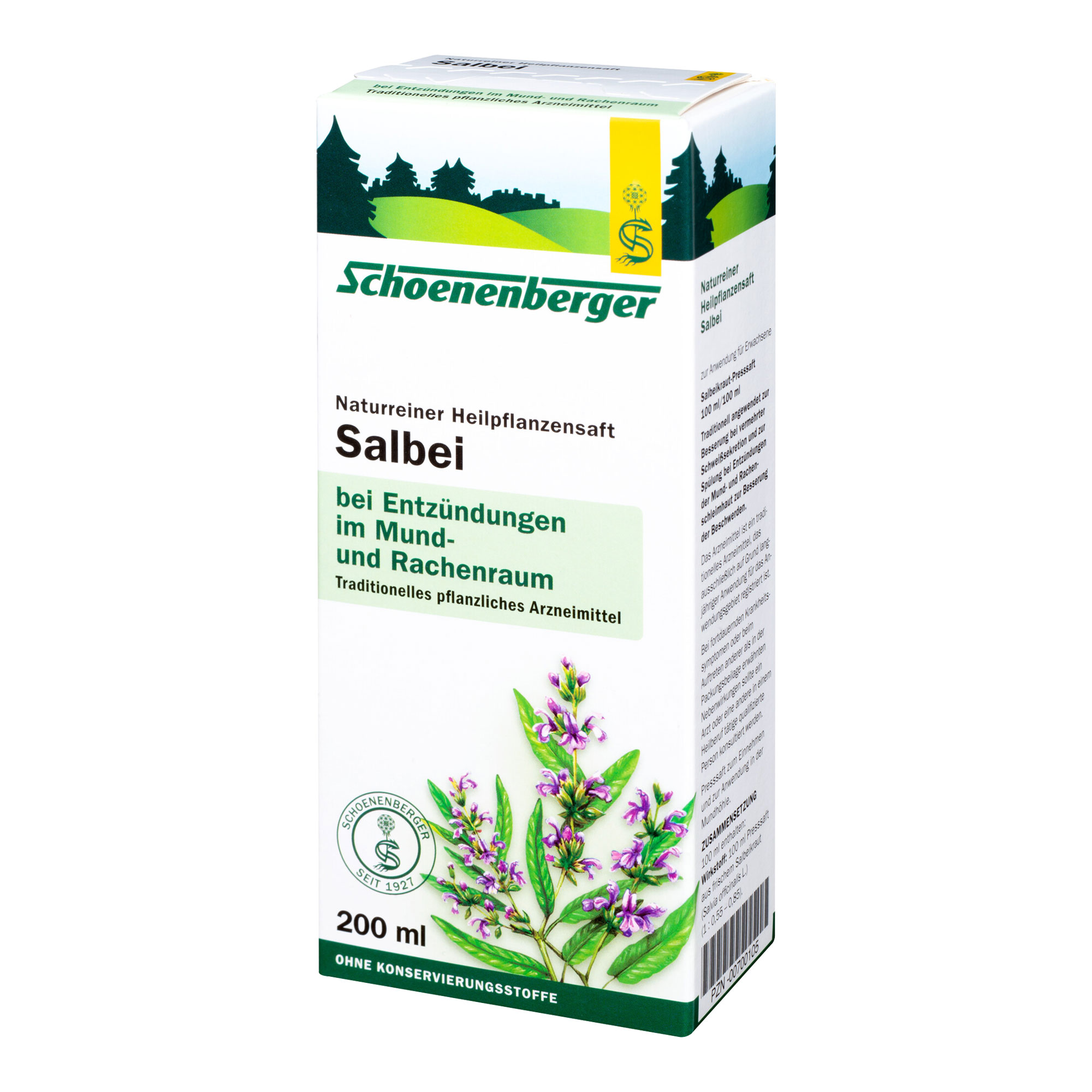 Traditionelles pflanzliches Arzneimittel zur Besserung bei vermehrter Schweißsekretion und zur Spülung bei Entzündungen der Mund- und Rachenschleimhaut.