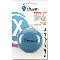 Miradent Mirafloss Implant chx medium türkis