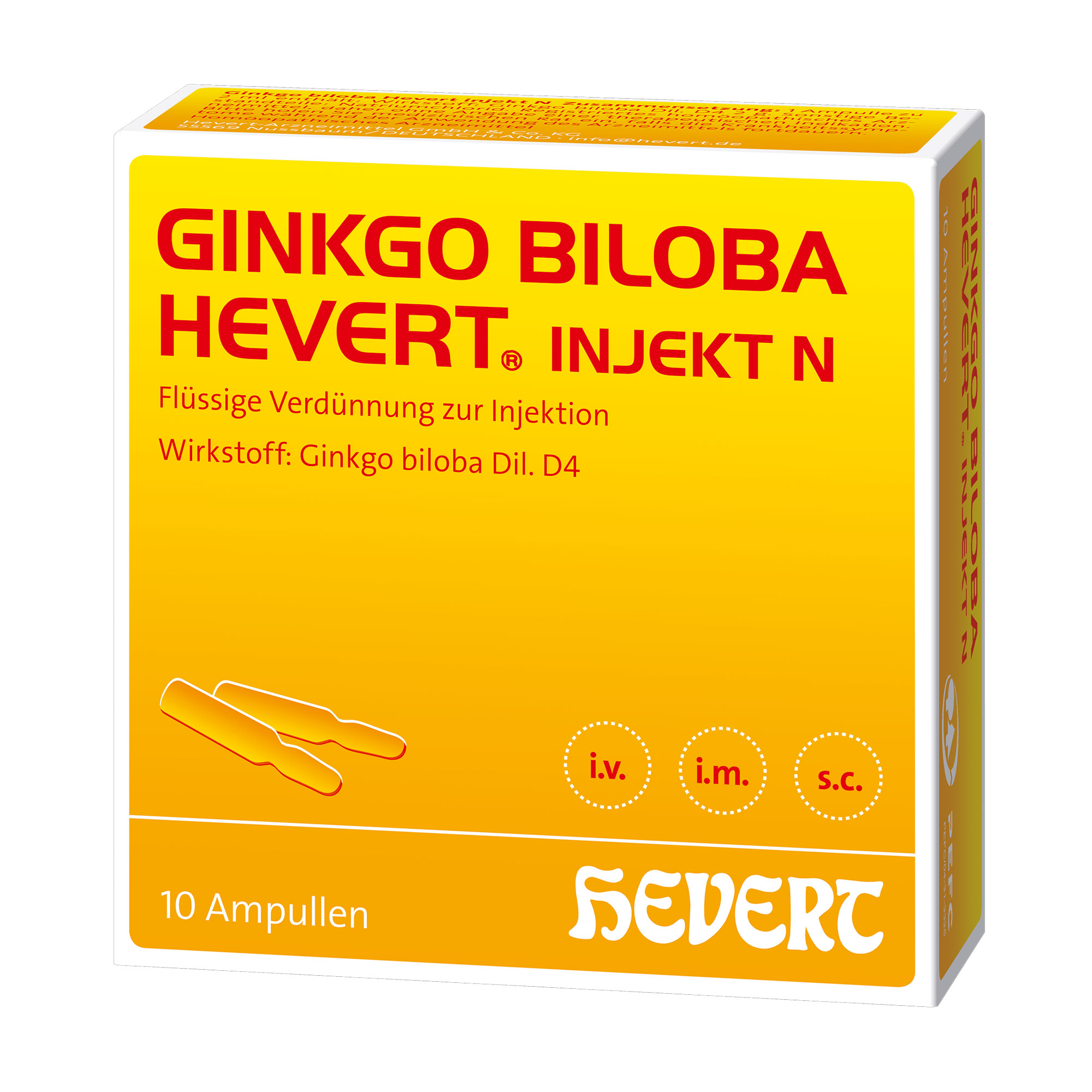 Homöopathisches Arzneimittel mit Ginkgo biloba Dil. D4.