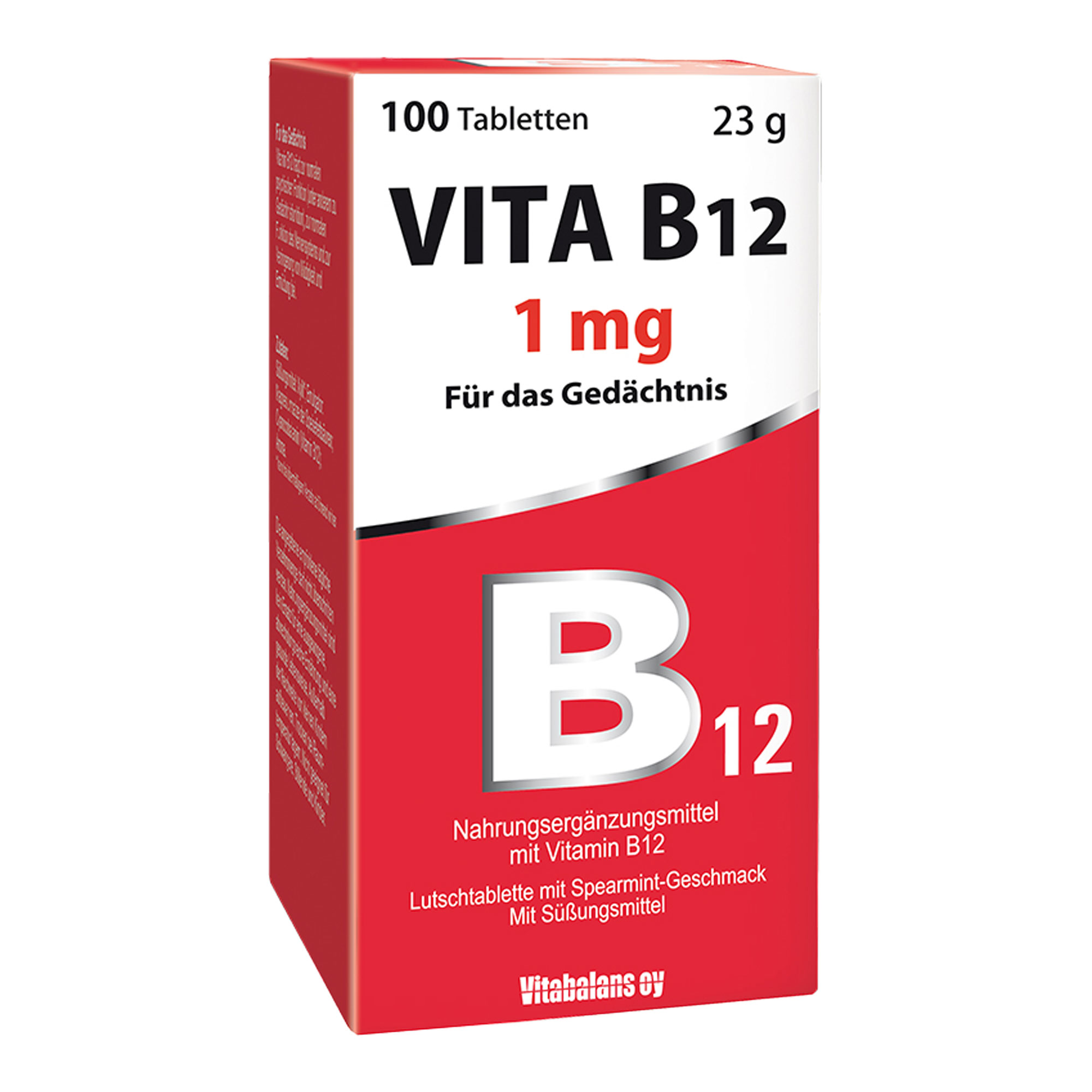 Nahrungsergänzungsmittel mit Vitamin B12.