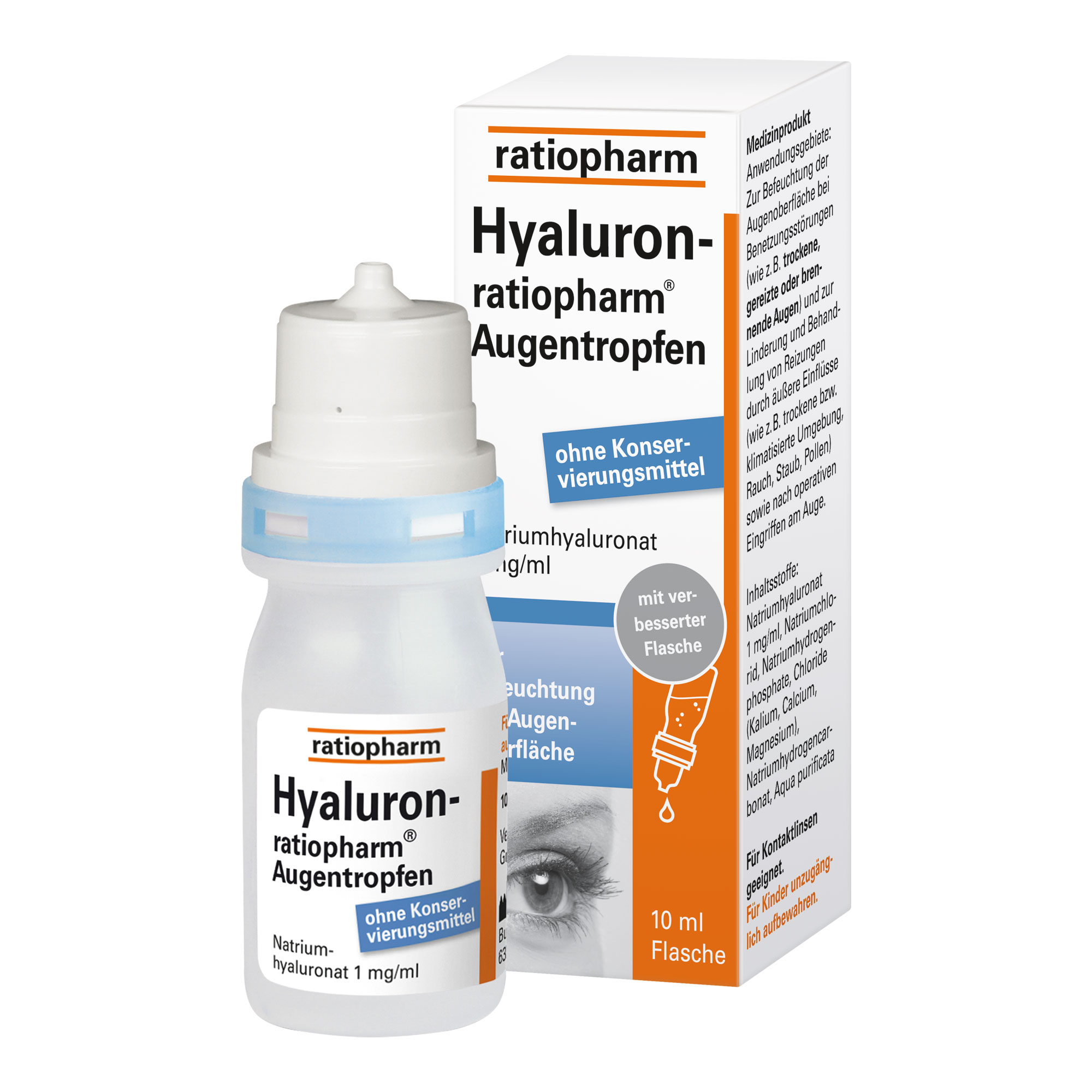 Feuchtigkeitsspendende Augentropfen zur Linderung von Trockenheit, Juckreiz und Brennen. Für Erwachsene, Kinder und auch Kontaktlinsenträger geeignet.