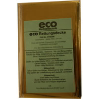 Rettungsdecke ECO  Gold / Silber 160 x 210 cm.